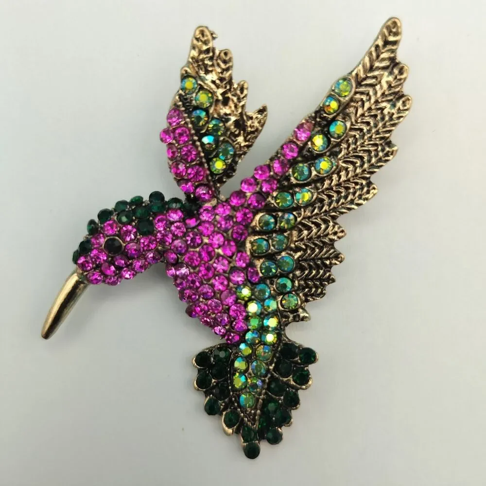Hummingbird Brooch Pin Approx 2.5